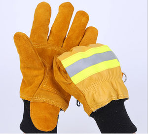 Meilleurs gants de protection pour la fabrication, nouvelle arrivée, gants de pompier en cuir, service OEM, gants de pompier - Product Image 1