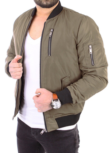 High Quality <b>Men</b> Designer Eco-Friendly <b>Waterproof</b> Windproof Streetwear Bomber <b>Jacket</b> with <b>Lightweight</b> Fabric - Product Image 3