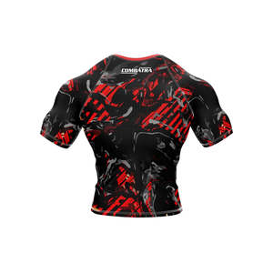 เสื้อรัดกล้ามเนื้อสำหรับกีฬาขายดีที่สุด แบบสั่งทำพิเศษสำหรับ Bjj พิมพ์ลายสีพื้น สำหรับผู้ชาย MMA แห้งเร็ว ผลิตจากผ้าสแปนเด็กซ์/โพลีเอสเตอร์ แขนยาว ราคาขายส่ง - Product Image 5