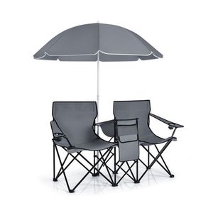 Outdoor Camping Chair with Umbrella for Beach Use - Product Image 1