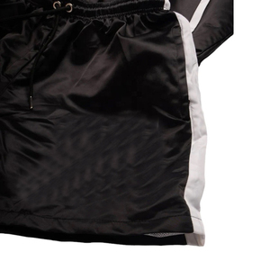 New Style Nylon Tracksuit <b>Wind</b> <b>Breaker</b> Zip up Hoodie and Shorts Set Plain High Quality Windbreaker Short Set - Product Image 5