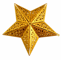 Adorno Decorativo de Luna Creciente y Estrella Grandes en Dorado para Decoración de Ramadán y Eid, Ideal para Mesa y Sala de Estar