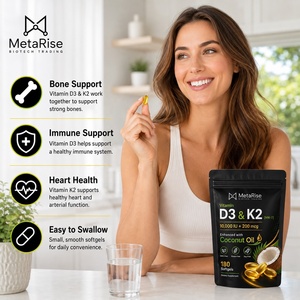 180 <span class=keywords><strong>Capsules</strong></span> Molles <span class=keywords><strong>de</strong></span> Vitamine D3 K2 pour Adultes & Complément Naturel pour la Santé Osseuse avec Service <span class=keywords><strong>de</strong></span> Dropshipping Pris en Charge - Product Image 2