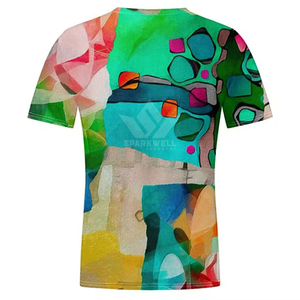 เสื้อยืดพิมพ์ลายทั้งตัว คอกลม แขนสั้น ระบายอากาศได้ดี น้ำหนักเบา ลายกราฟิกแบบซับลิเมชั่น สไตล์ลำลอง สำหรับเล่นกีฬา - Product Image 2