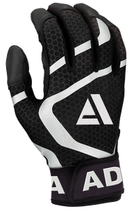 Guantes de Béisbol de Cuero de Alta Calidad, Antideslizantes, con Soporte Flexible para las Manos, Protección Acolchada, Cuero Genuino Negro - Product Image 3