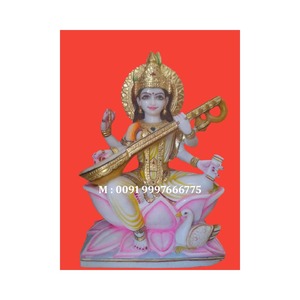 หินอ่อนสรัสวดี,Laxmi,พระพิฆเนศรูปปั้น - Product Image 3