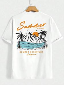 T-shirt pour homme en coton ample, style décontracté et mode, collection Summer Set Off Again Adventure California, vêtements de sport, hauts d'été surdimensionnés - Product Image 4