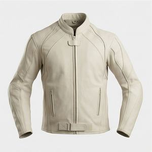 Chaqueta de Motociclista de Cuero Genuino para Hombre de la Mejor Calidad, Nueva Colección de Invierno, Chaquetas de Motocicleta con Protecciones Desmontables Personalizadas - Product Image 1