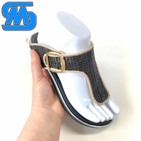 Tongs en paille PP pour femmes, empeignes de chaussures semi-finies, entreprise commerciale, marché argentin, MOQ300, commande personnalisée, 30 jours, EXW