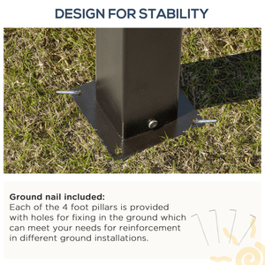 Gazebo/Pergola da Giardino con Tettoia, Riparo per Esterni dal Design Elegante - Product Image 5