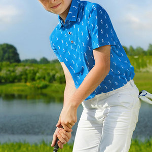 Polo de Golf de Color Sólido para Jóvenes, Personalizado, Manga Corta, Ropa Deportiva, Prendas Deportivas de Alto Rendimiento - Product Image 6