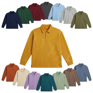 Polo à manches longues respirant et tendance, col boutonné, doux et confortable, pour un usage décontracté et en extérieur – Vente chaude - Product Image 1