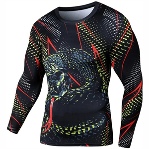 ชุดออกกำลังกาย MMA คุณภาพสูงรุ่นใหม่ปี 2026 และเสื้อรัดกล้ามเนื้อ Bjj แบบสั่งพิมพ์ลาย Sublimation แขนยาวสำหรับผู้ชาย - Product Image 6