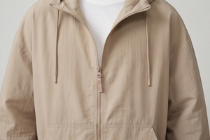 Men's Windbreaker Hoodie <b>Zip</b>-<b>Up</b> <b>Jacket</b> Loose Fit Casual Nylon Drop Shoulder Oversize Polyester Winter Wear Wind Breaker Hoodies - Product Image 6