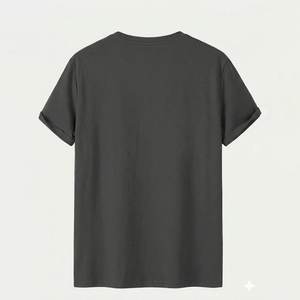 T-shirts gris pour hommes à logo personnalisé, très demandés, pour un style urbain, col rond, tissu écologique et confortable, vêtements d'extérieur - Product Image 2