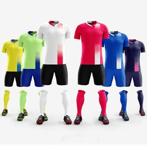 Custom Sublimated Soccer Uniform Set Full Kit Jersey Shorts Socks Gradient Design Football Team Sportswear OEM ODM - Product Image 1
