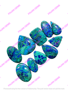 Pierre précieuse naturelle Azurite Malachite de qualité supérieure, vert cabochon, pour la fabrication de bijoux, prix de gros - Product Image 4
