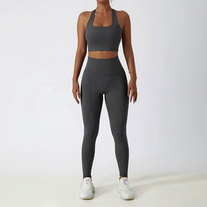 3 Piece Yoga Set Zip up <b>Jacket</b> With Thumb Hole High Waist Yoga Pants Sets Cotton <b>Workout</b> Yoga Clothes for Women Gym Athletic Set - Product Image 3