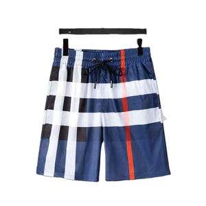 Nouveaux shorts décontractés en coton peigné 100% coton, design tendance, avec cordon de serrage, pour hommes - Product Image 1