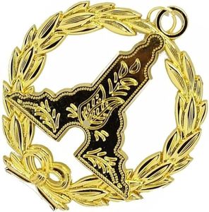 Collier maçonnique Grand Lodge Jewel - Matériel de Maître Garde en laiton, type de gemme sans pierre précieuse, chefs-d'œuvre - Product Image 3