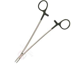 Pinza Portaagujas Debakey de Precisión de 8 Pulgadas, de Acero Inoxidable con Recubrimiento Negro, Mango Anular, Certificación CE, Herramienta Quirúrgica para Sutura - Product Image 5