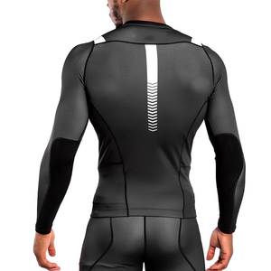 Classic <b>Design</b> <b>Compression</b> Long Sleeve <b>Shirt</b> <b>Custom</b> Logo Sportswear for Men's-Canvas Fabric Anti-UV Protection Eco-Friendly - Product Image 4