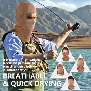 Cagoule légère d'été pour l'aventure en plein air, masque intégral anti-humidité pour le cou, couvre-chef rafraîchissant, protection solaire - Product Image 4