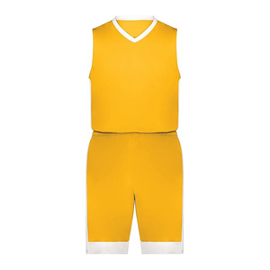 Uniformes de basket-ball en polyester personnalisés, maillots et shorts pour hommes, respirants, séchage rapide, uniformes d'équipe de sport par sublimation - Product Image 5