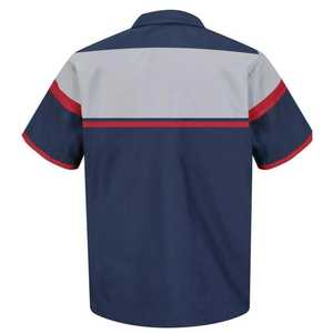 เสื้อช่างซ่อมแบบสั่งทำ |   เสื้อเชิ้ตยูนิฟอร์มแขนสั้นสำหรับผู้ชาย พร้อมชื่อและโลโก้ |   ชุดทำงานช่างซ่อมรถยนต์ |   ผู้ผลิตอุปกรณ์ดั้งเดิม - Product Image 2