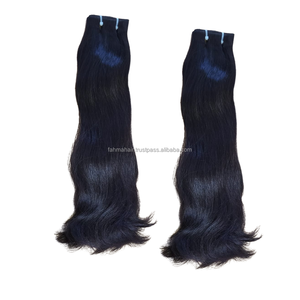 Premium 100% Human Remy Hair Full-Length Natural Indonesian Virgin Hair Double-Drawn <b>Top</b>-to-Bottom Straight Texture Natural - Product Image 2