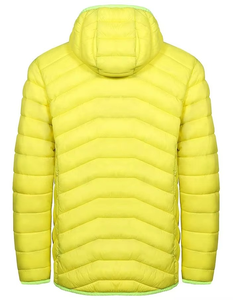 Customized High Quality Men's Coated Stand Canvas Puffer <b>Jacket</b> Winter <b>Waterproof</b> Windproof Hooded Front Bubble <b>Padded</b> Nylon - Product Image 2