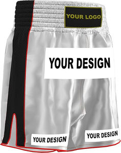 Shorts de boxe MMA de haute qualité, grande taille, Muay Thai pour hommes et femmes, respirants, logo personnalisé sur le devant, OEM - Product Image 4