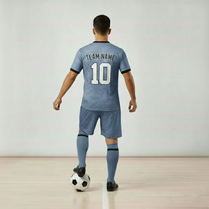 ชุดฟุตบอลสำหรับผู้ใหญ่ชายและหญิง แขนสั้น แห้งเร็ว ชุดฝึกซ้อมสำหรับเด็ก - Product Image 3