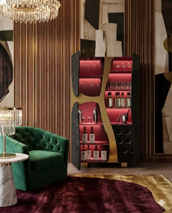 Mueble Bar Flusso, Mueble para Vinos Moderno y de Lujo con Almacenamiento Premium para Uso en Hoteles y Clubs, por Exportadores - Product Image 3