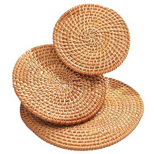 Platos de Mimbre Hechos a Mano al por Mayor, Hechos en Vietnam, Tejidos para Cafetería o Restaurante - Product Image 5