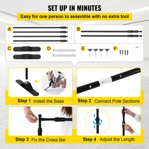 "Adjustable 10x8ft Backdrop Banner Stand for Trade Shows Exhibitors & Photo Booths-Step <b>Repeat</b> Flags (Polyester)" - Product Image 5