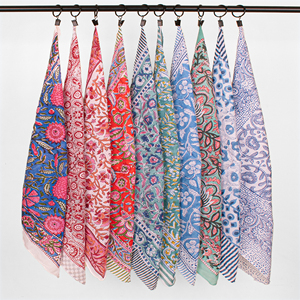 Summer Block Printed Bandana 100% Cotton Handmade Craftjaipur Breathable <b>Head</b> Neck Scarf Paisley Print Bohemian <b>Wrap</b> Unisex - Product Image 5