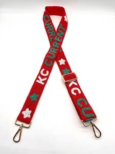 KC Current Strap Beaded Purse Strap Handmade Kansas City Beaded Adjustable Bag Strap Current Purse Accessories <b>Camera</b> Strap - Product Image 3