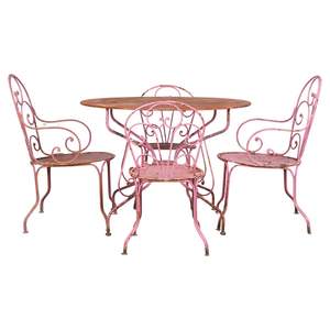 Ensemble de meubles de jardin en fer de haute qualité pour jardin, patio, balcon, avec structure durable et style extérieur élégant - Product Image 1