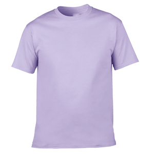 เสื้อยืดแขนสั้นสีฟ้าอ่อนสำหรับผู้ชาย คอกลม แบบเรียบ สีพื้น สวมใส่สบาย ทรงปกติ - Product Image 3