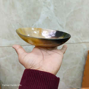 Bol ovale en corne de taureau poli à la main, vaisselle et décoration d'intérieur de luxe en corne naturelle à prix avantageux - Product Image 4