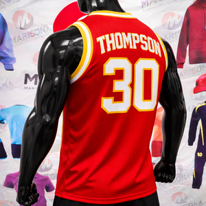 Uniforme de Baloncesto Personalizado sin Mangas para Equipos Escolares y Ligas, Tallas Grandes, Secado Rápido, Transpirable, Antibacterial, 100% Poliéster - Product Image 3