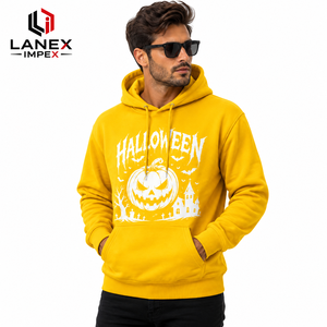 Service de fabrication sur mesure de sweats à capuche en polaire premium pour Halloween, avec motifs sorcière, chauve-souris et citrouille, vente en gros - Product Image 1