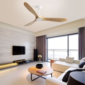 Ventilatore da Soffitto Moderno da 60 Pollici con 3 Pale in Legno Massello, 6 Velocità, Telecomando, 3 Colori Dimmerabili per Soggiorno - Product Image 4