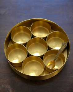 Boîte de rangement compacte pour épices, en laiton métallique finition premium, sans BPA, hermétique pour une fraîcheur longue durée, boîtes à épices - Product Image 3