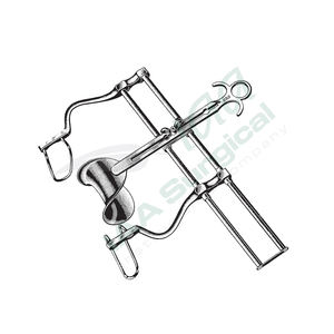 Retractor Abdominal Manual Balfour Autorretenible de Acero Inoxidable, Instrumento Quirúrgico Reutilizable y Ajustable para una Amplia Exposición - Product Image 1