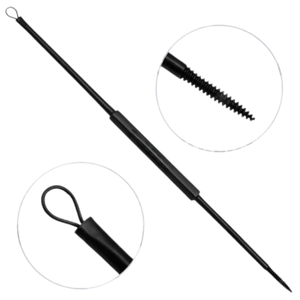 เครื่องมือตรวจหูแบบ PTFE Jobson Horne Probe ขนาด 18 ซม. สำหรับตรวจหู วัสดุสแตนเลสเคลือบ PTFE พร้อมอุปกรณ์กำจัดขี้หู - Product Image 1