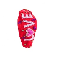 Serre-têtes perlés Ap Curated Couture, forme de feuille nouée, ornés de motifs indiens faits à la main, pour la Saint-Valentin