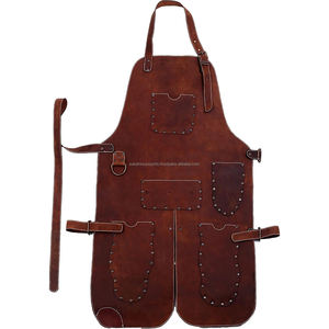 Delantal Unisex de Cuero Genuino SALUBRIOUS SPORTS SS-LA-001 al Por Mayor, al Mejor Precio, con Logotipo Personalizado Impreso, Producto en Oferta - Product Image 1