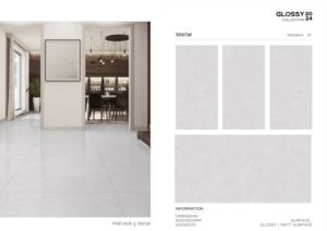 Carreaux de porcelaine de luxe pour intérieur, surface brillante et mate, 60x120cm, 600x1200mm, format 24x48, pour décoration murale et de sol moderne. - Product Image 4